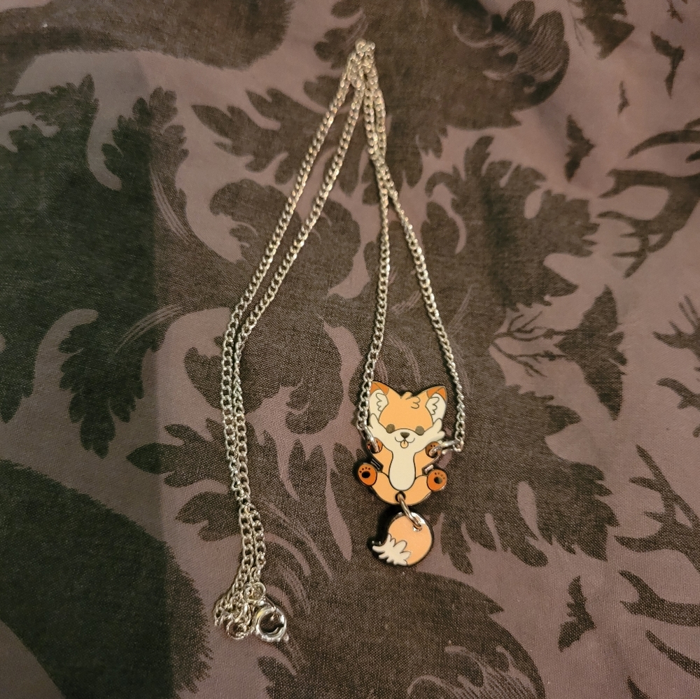Kawaii fox necklace